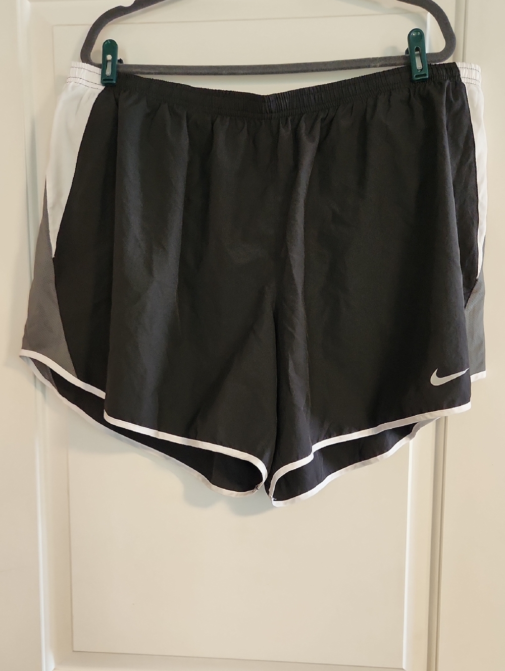 Nike Black Athletic Shorts with White Trim